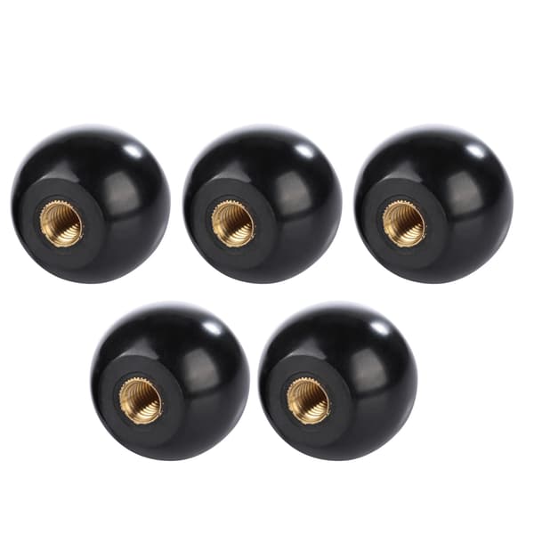 [LLC] 5 Pcs. Black Round Ball Bakelite Lever Knob M8*32 Replacement for Machine Tool