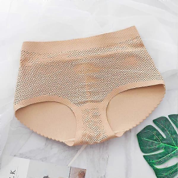 [LLC] Thamless Shapewear Trosor med Vaddering för Kvinnor - 2-pack Böjd Höftförstärkande Underkläder M mid waist