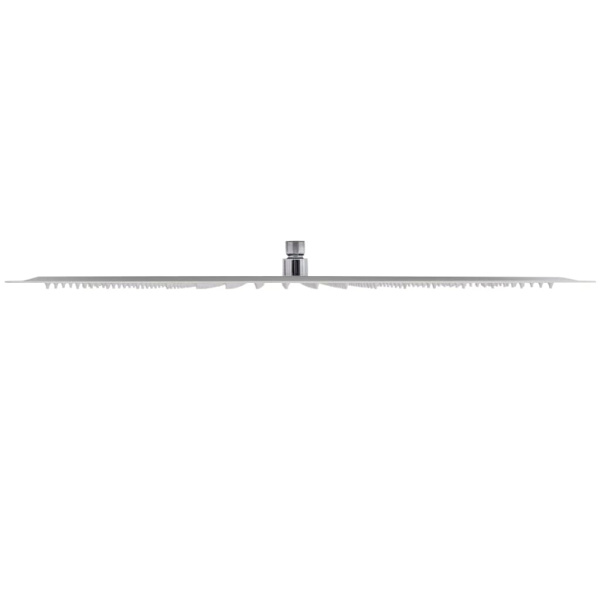 [LLC]vidaXL Takdusjhode, Rustfritt Stål 50x50 cm Kvadratisk Silver silver