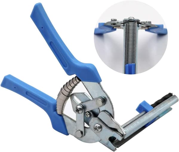 [LLC] Blå 1 Hog Ring Clip og 600 klipsstifter, M klipsstifter til B