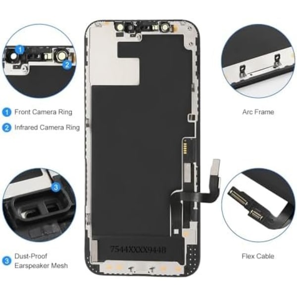 [LLC] Varaosan?ytt? iPhone 12 minille black