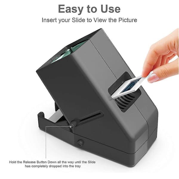 [LLC]Thmm lysbildefremviser, 3X forstørrelse, USB-drevet/batteridrift