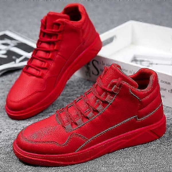 [LLC]Thn's High Top pustende sklisikre løpesko 717 Red 39