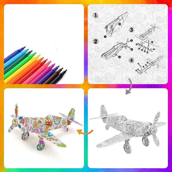 [LLC]Dream Fun 3D-puslespill for barn, håndverkssett for barn 6-12 år, jenter og gutter, bursdagsgaver