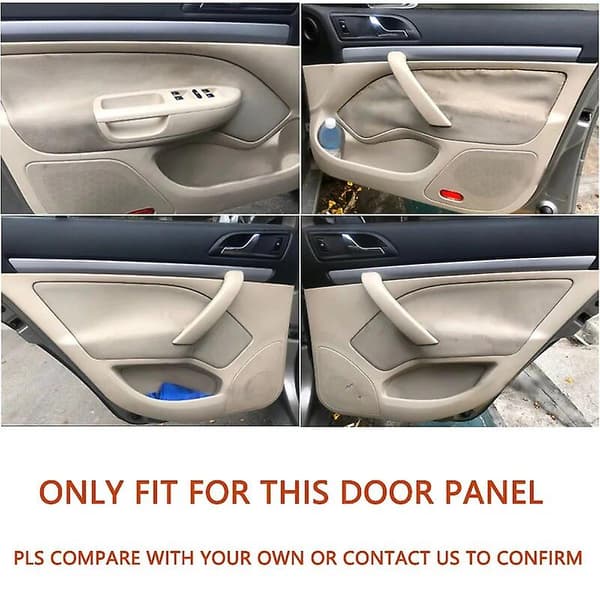 [LLC] Thght Hand Drive Läder Dörrpaneler Skydd För Skoda Octavia 2007 2008 2009 2010 2011 - 2014 Bil Dörr Armstöd Panel Skydd Trim Front
