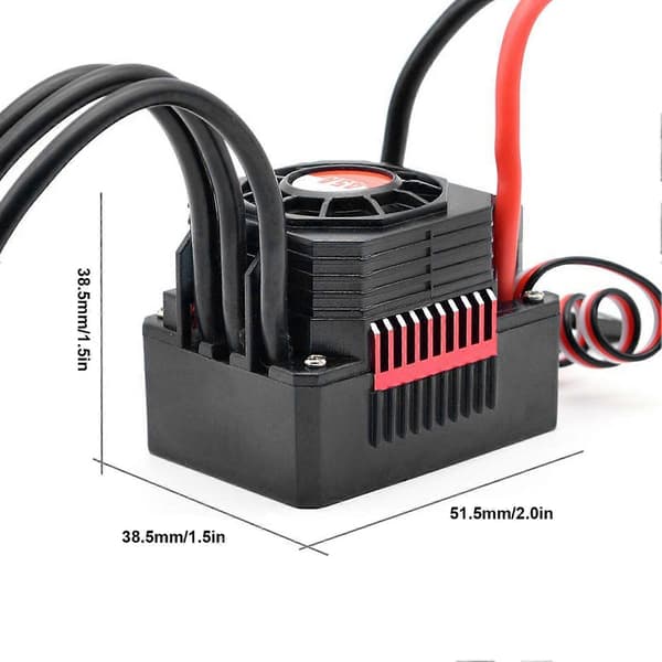 [LLC]SURPASSHOBBY 45A Vanntett Elektronisk Hastighetskontroller med XT60-plugg for 1/10 1/12 RC-bil