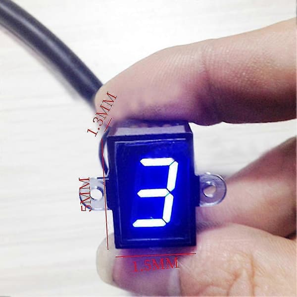 [LLC] Spaksensor UV-Display Universal Motorsykkel Girindikator Speedometer Digital