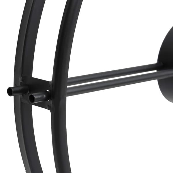 [LLC]vidaXL Wall clock black 52 cm iron Svart black