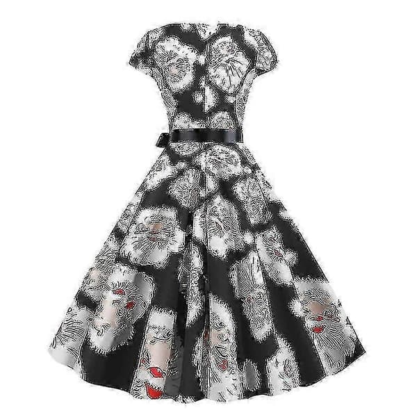 Dame Jule Swing Skater Vintage Hepburn Aftenfestkjole Pattern F L
