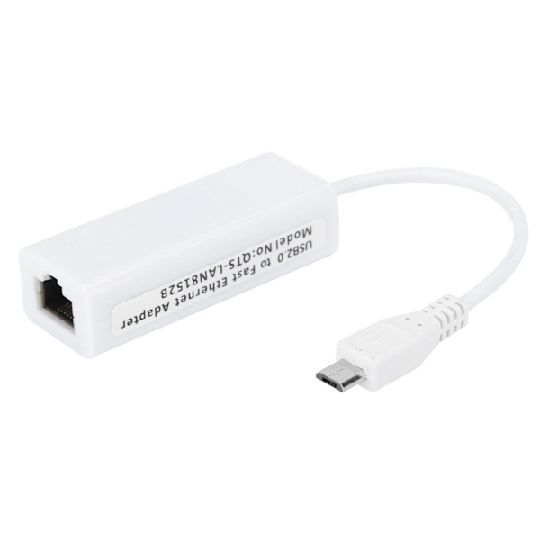 [LLC] Netværkskortadapter Micro USB til RJ45 Ethernet-port til Raspberry Pi Zero 1.3/W bundkort