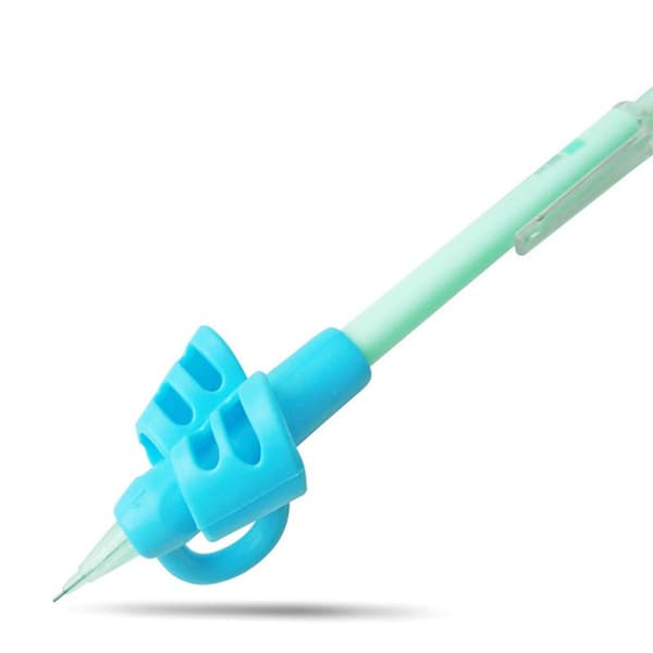 [LLC] 10-pack of soft ergonomic rubber writing aids, colors sent randomly.