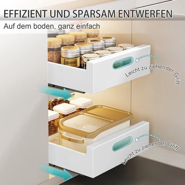 [LLC] Telescopic Drawer Organizer - 30 cm Wide - Extendable - Black