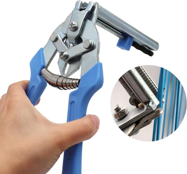 [LLC] Blå 1 Hog Ring Clip og 600 klipsstifter, M klipsstifter til B