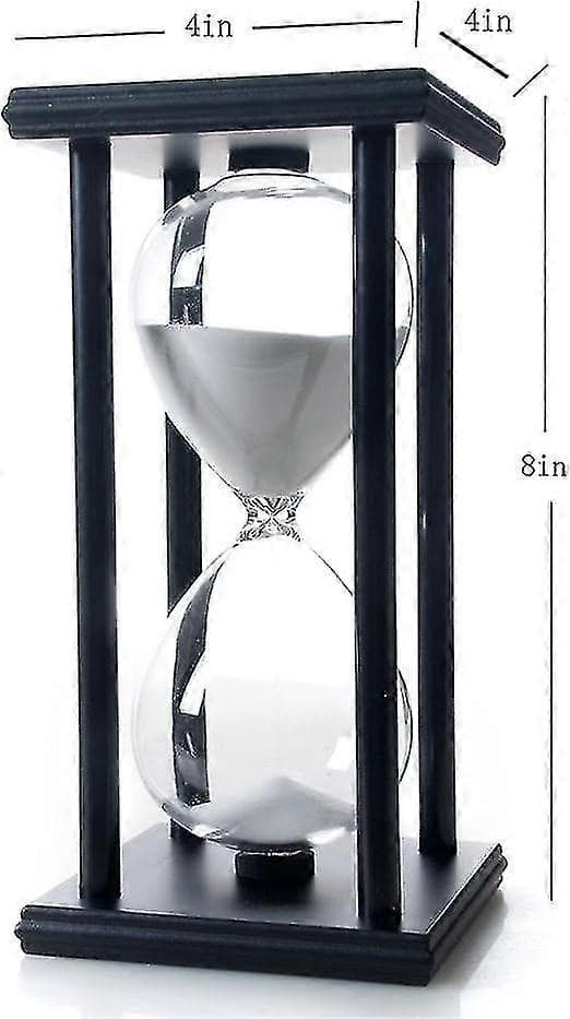[LLC]Hvit Sand 60 Minutter Tre Sandklokke, Timeglass Sandtimer