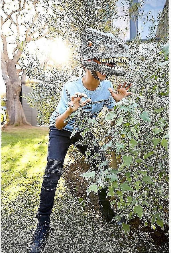 Chomp 'N Roar -naamio Velociraptor \"Blue\"
