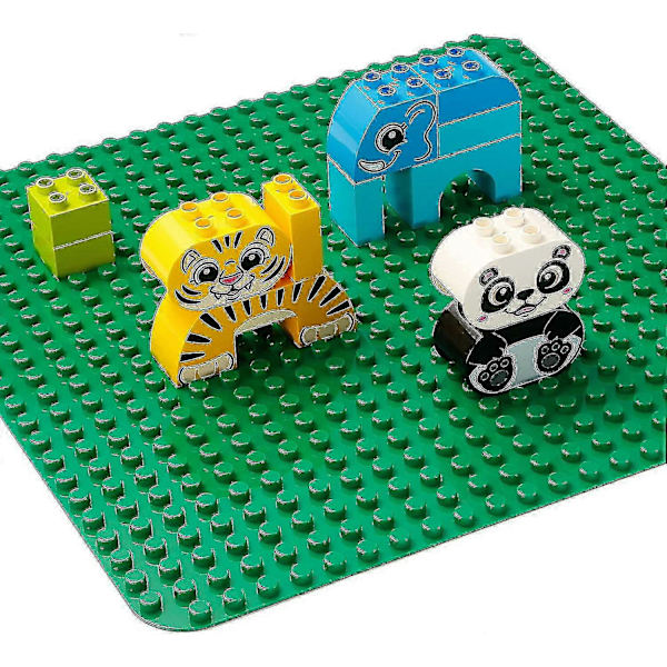 [LLC] 38x38 Base Plate - 2 Large Base Plates Duplo Base Plate Compatible with All Brands for Assembling and Displaying Base Plates Edition 0729