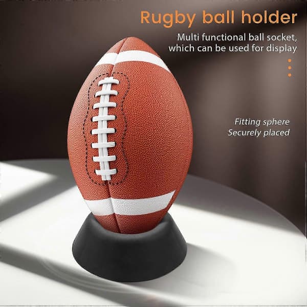 [LLC] Boldholder, Boldstativ Basketball Fodbold Rugby Plast Displayholder, Sort