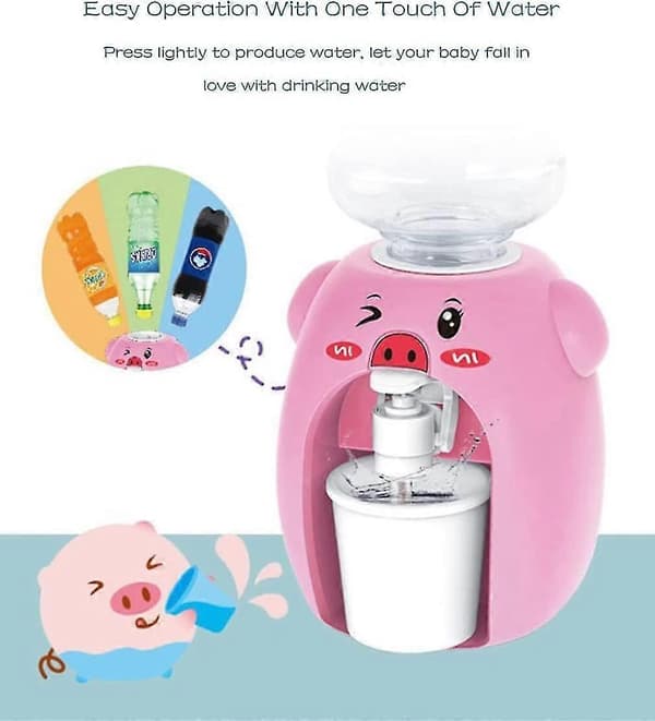 [LLC] Mini dricksfontän roliga leksaker Barnens lekhusleksaker (rosa)