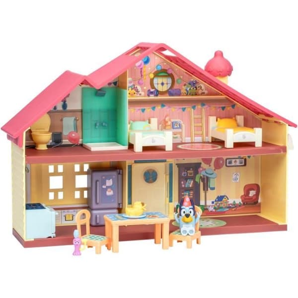 [LLC] Bursdagshus - BLUEY - 1 figur + 13 tilbehør - Fra 3 år
