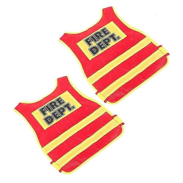[LLC] Brannmannvest for barn til cosplay brannmannkostyme 2 stk sett