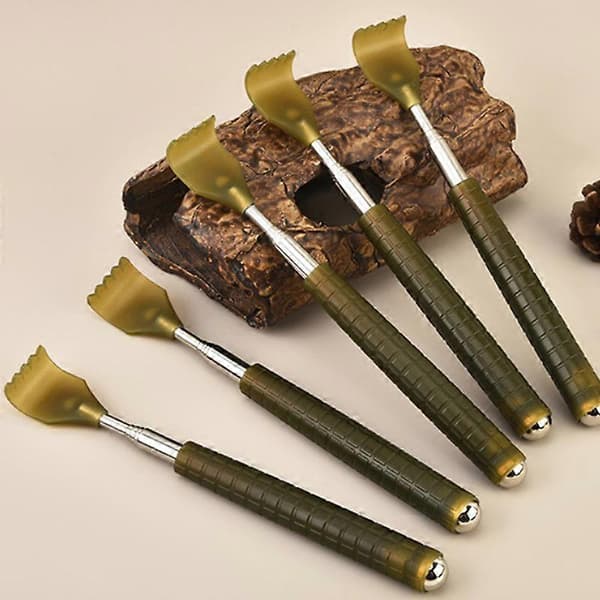 [LLC] 1pc Retractable Back Scratcher Telescopic Scratching Stick Back Massager Back Scraper