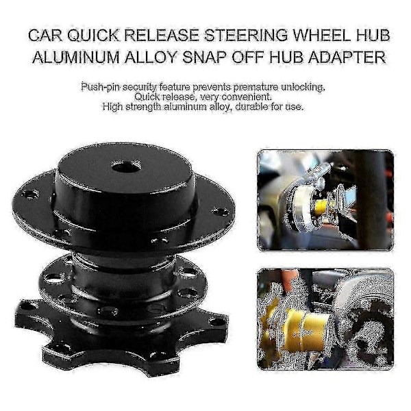 [LLC]Universal Quick Release Adapter Snap Off Rat til racerbil JJI