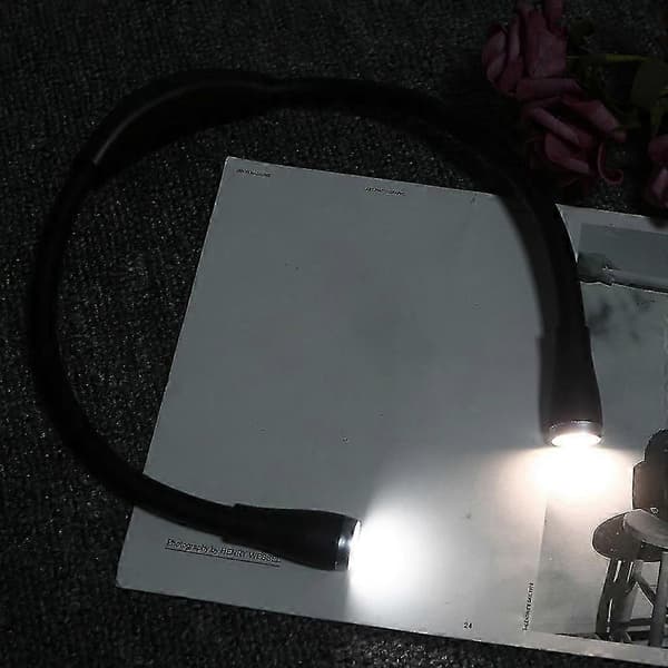 [LLC] LED-halsleselys, fleksibelt justerbart boklys for camping, løping, reparasjon