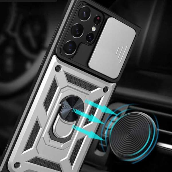 [LLC]Spacecase deksel til Samsung Galaxy S22 Ultra Sølv