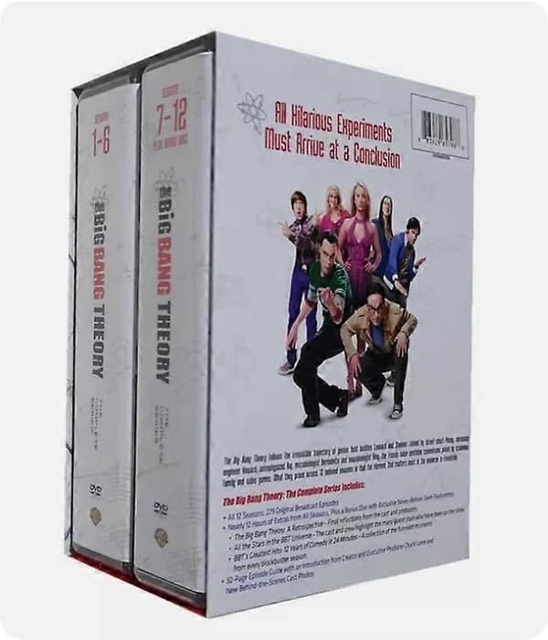 [LLC] The Big Bang Theory Komplette Serie Sæson 1-12 (DVD, 37-Disc Box Set) NY