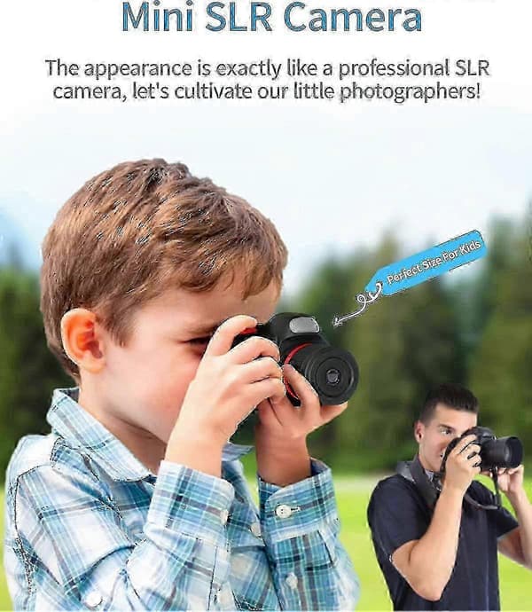 [LLC] Barnkamera, digitalkamera för barn 3-8 år, leksaker för flickor pojkar, 2,4 tums IPS-skärm, LED-blixt 26-27s
