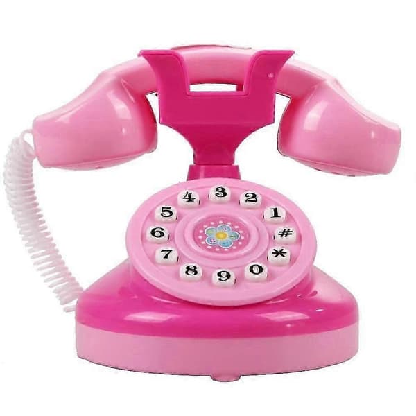 [LLC] Mini Emulerings-telefon, Børnetelefonlegetøj med lys, legetøjstelefon til rolleleg