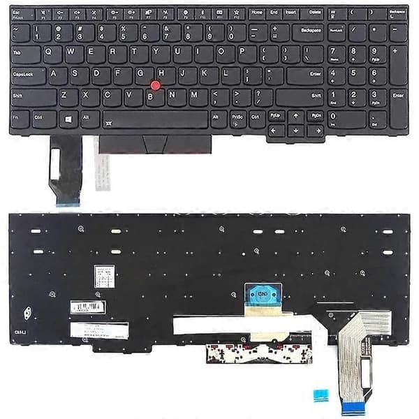 [LLC]Th Version tangentbord för Lenovo Thinkpad E580 E585 E590 E595 T590 P53S L580 L590 P52 P72 P53 P73 Black