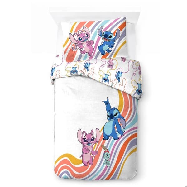 [LLC] Disney Lilo & Stitch 100% Cotton Single Duvet Cover Set - Includes Pillowcase 50 x 70 cm