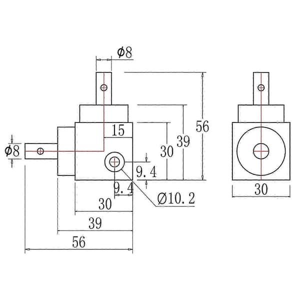 [LLC]Th Degree Speed Ratio 1:1 Reversing Angle Gear Right Angle Gear Box Bevel Gear js