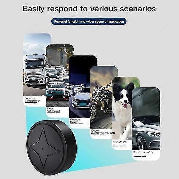 [LLC] Fordons GPS-tracker, ingen prenumeration krävs, stark magnetisk stöldskydd
