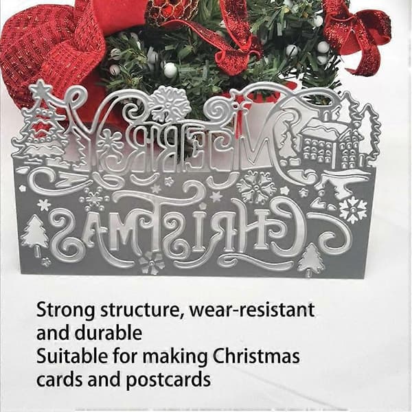 Skärform Papperskort God Jul Formmall Präglingsstencil