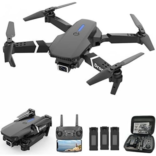 [LLC]E99 Drone med dobbeltkamera til V 1080P FPV-video black