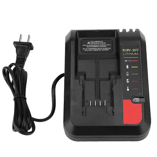 [LLC]Thst-lader for Black&Decker, PORTER CABLE, Stanley 10.8V-20V MAX litiumbatterier
