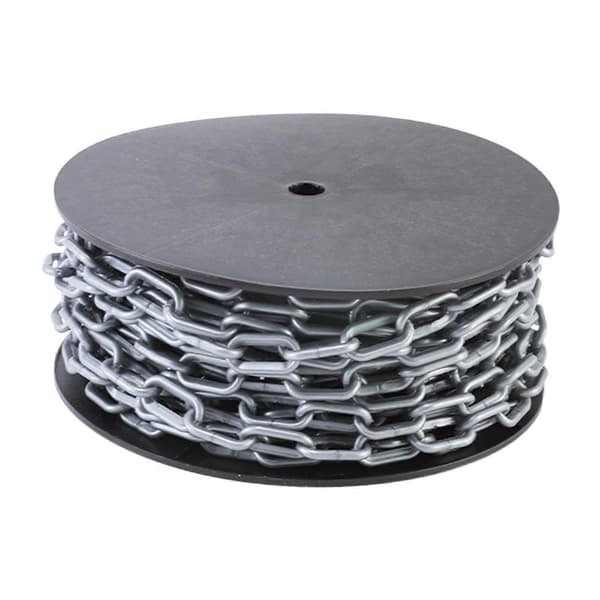 [LLC]Thgh Visibility Safety Barrier Chain PP Plastic Easy Cut Caution Security for Parking Driveway Events Gray