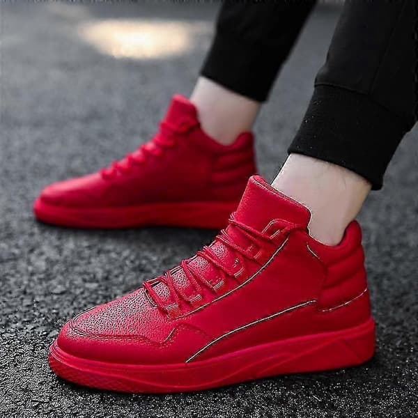 [LLC]Thn's High Top pustende sklisikre løpesko 717 Red 39