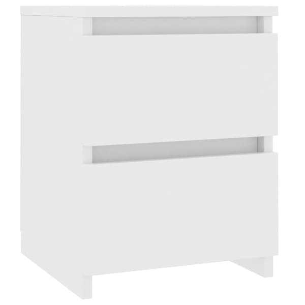 [LLC]vidaXL Bedside table 2 pcs white 30x30x40 cm engineered wood Vit white