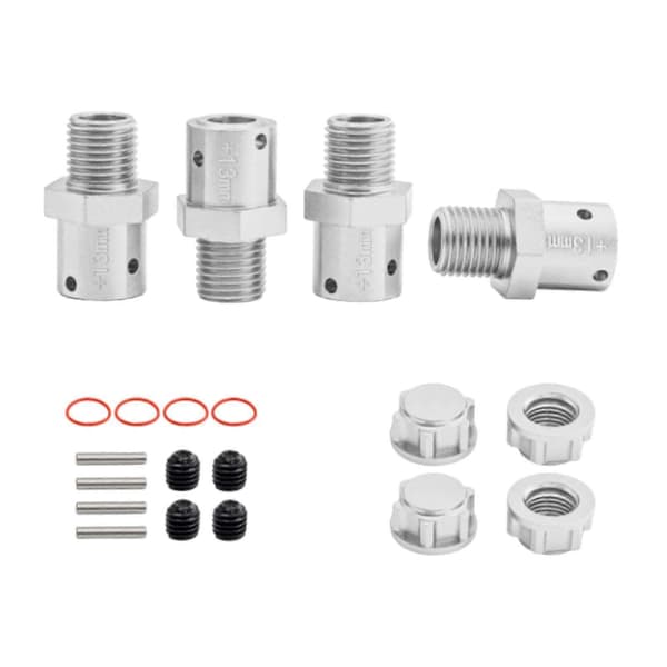 [LLC]4st 1/8 1/7 RC Bilkoppling Uppgraderingsdel Robust Professionell Lätt att installera silver