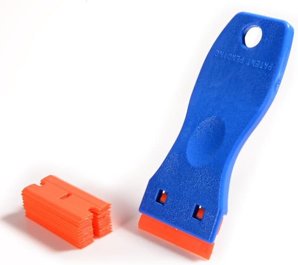 [LLC] Plastic Scraper with 10 Plastic Blades, Adhesive Remover for