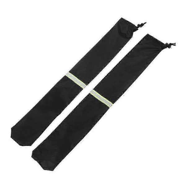 [LLC] 2 pakker forrudeviskerovertræk regntætte sorte 65x10x0.1cm beskyttelse til viskerblade holdbart materiale
