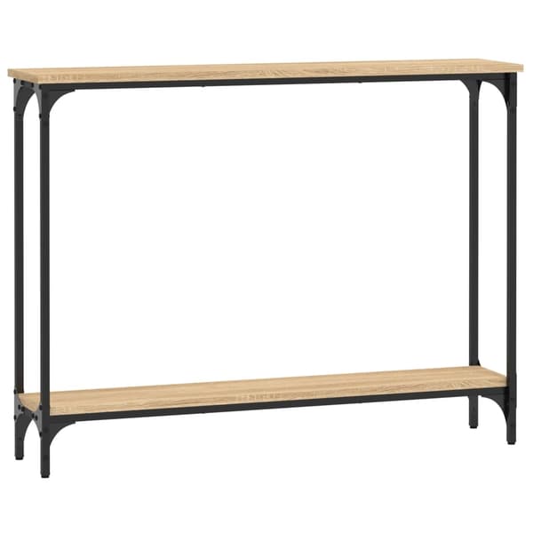 [LLC]vidaXL Console table sonoma oak 100x22.5x75 cm engineered wood Brun 8500