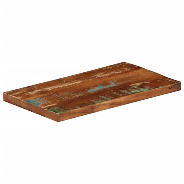 [LLC] Bordplate 50x20x3,8 cm rektangulær massivt resirkulert tre 500