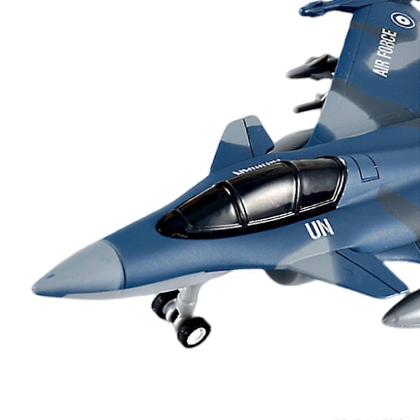 [LLC] Støbt Metal Model Fly Jagerfly Legetøj Samling Fly Legetøj Fly Træk Tilbage Blue