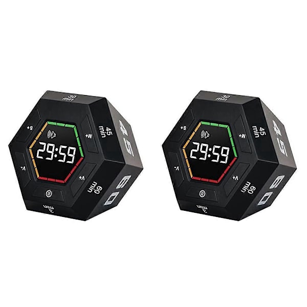 [LLC]2X Pomodoro Timer, Productivity Timer, 3, 5, 15, 30, 45, 60 Minute Preset Smart Countdown Timer, Tim