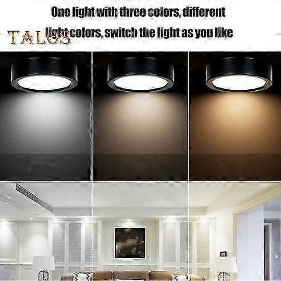 [LLC]Picture Light with Remote Control 100 Lumens High Brightness Stepless Dimming 3 Lighting Modes Battery Operated No Drilling Wall Art Lamp white white 6pcs