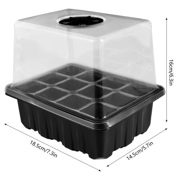 [LLC] Mini drivhus for grønne planter, 5 stk 60 celler LED med innendørsbelysning